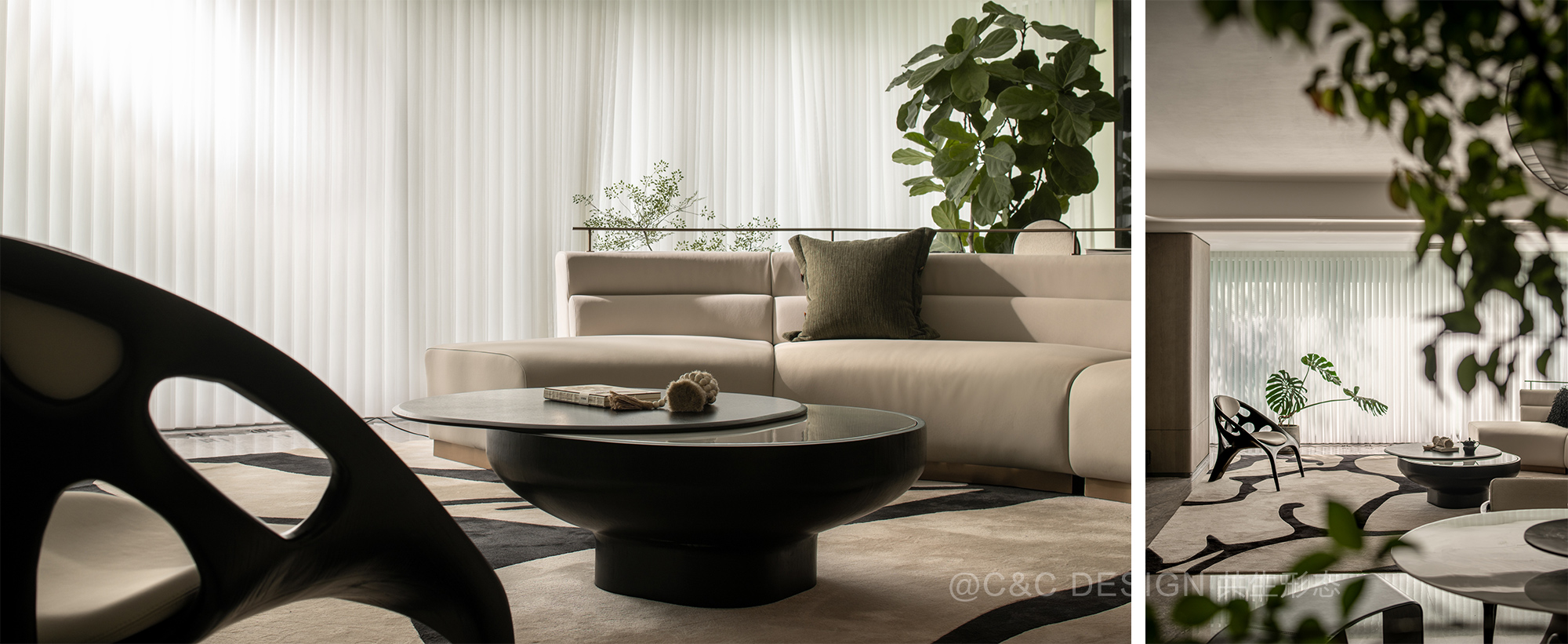 越秀 · 天河 · 和樾府140C样板间 – 共生形态 C&C DESIGN