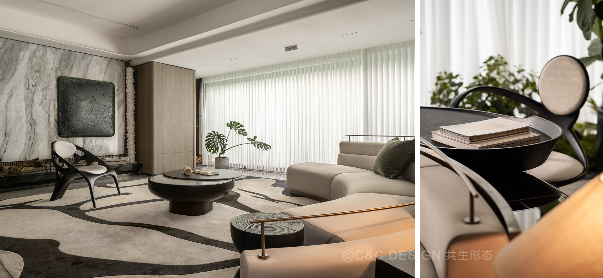 越秀 · 天河 · 和樾府140C样板间 – 共生形态 C&C DESIGN
