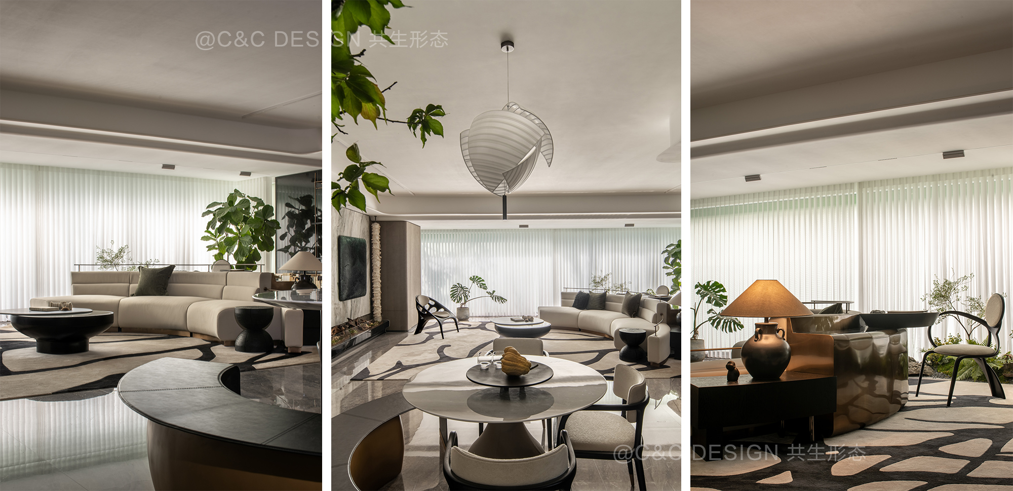 越秀 · 天河 · 和樾府140C样板间 – 共生形态 C&C DESIGN