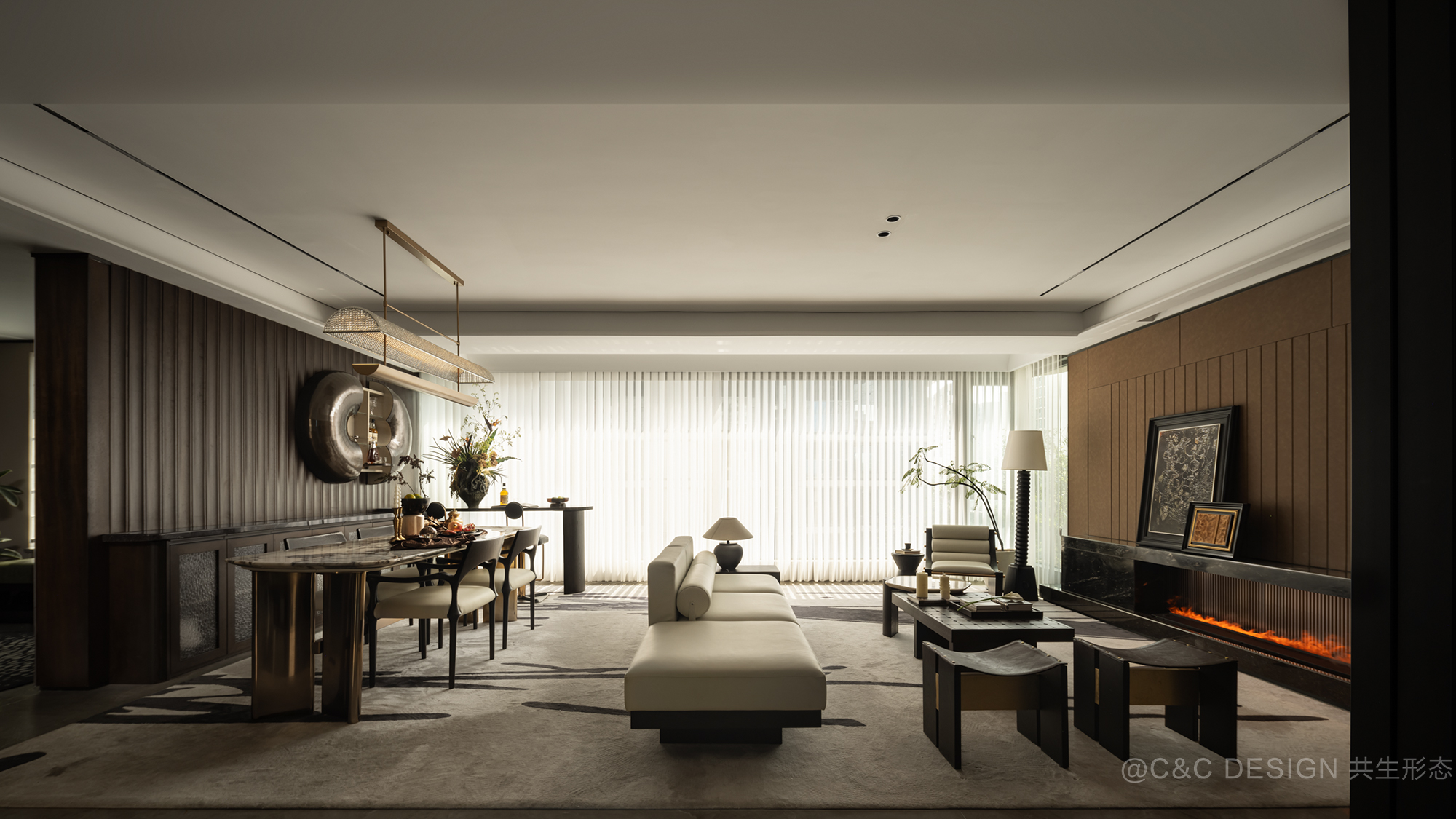 成都保利 · 西堂和煦142样板间 – 共生形态 C&C DESIGN